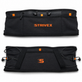 banano all terrain negro con detalles naranja vista frontal y trasera