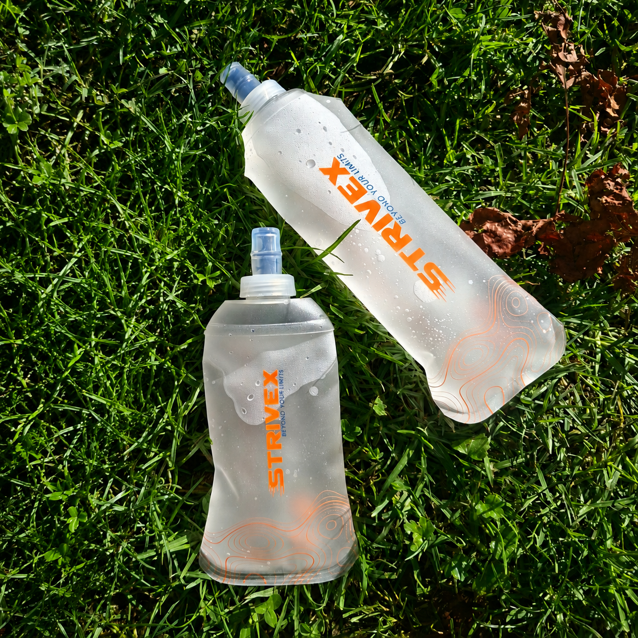 botellas soft flask wave 500 ml y wave 250ml al aire libre