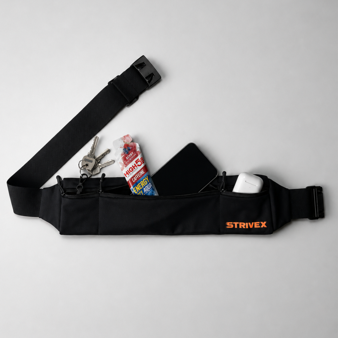 banano essential elegante negro con detale en marca naranja mostrando su capacidad